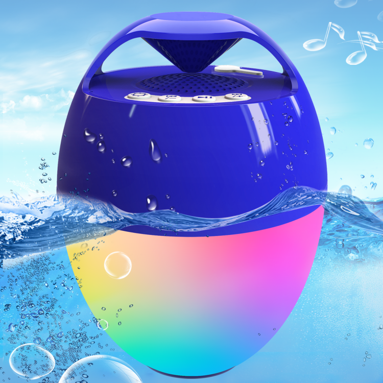 RGB waterprrof IP68 bluetooth speaker CT602 blue