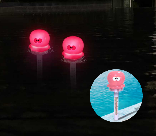 Solar Light up Octopus Thermometer CT905Z