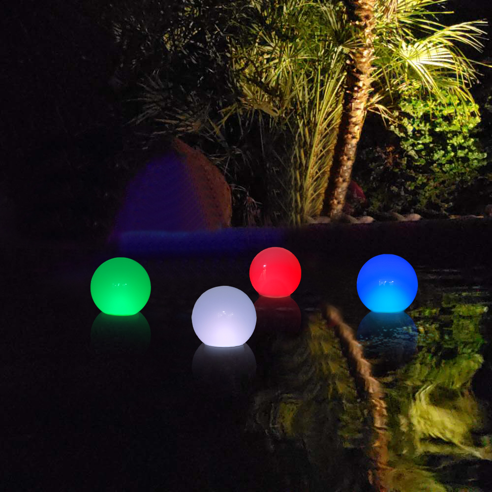 Hanging Glow Night Lights for Party Garden Backyard Swimming Pool Cootway Solar Pool Lights Inflatable 2 PCS Outdoor Color Changing LED Pond Lamp 17 IP68 Waterproof Floating RGBW Egg Solar Light 